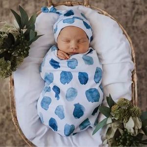 Baby Swaddle Wrap Blanket Organic Cotton Swaddle headband set